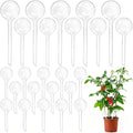 Pynqdfu 24 Pcs Plant Watering Globes,Clear Plastic Self-Watering Bulbs,Garden Automatic Watering Globes for Plant,Indoor,Outdoor,Graden,Flowers(Large,Medium,Small)