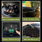 Motorized Self Watering Plant Pots for Indoor Plants, 1.25 Gallon Automatic Planter with Programmable Pump, LED Indicator for Office Decor & Gardening