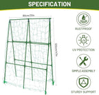 Compact A-Frame Plant Trellis for Peas, Beans & Small Climbing Plants - Rust-Resistant, Easy to Assemble, Lightweight Steel, Ideal for Raised Beds & Container Gardens(31" W x 47" H)