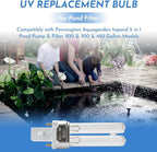 ANTOBLE 5 Watt UVC Replacement Lamp Pond Filter UV Light Compatible with Pennington Aquagarden Inpond 5 in 1 Pond Pump & Filter 200 & 300 & 450 Gallon Models