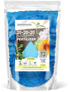 Gardenwise 20-20-20 Water-Soluble Fertilizer – Powder for Liquid Plant Food for Indoor & Outdoor Plants, Orchids, Vegetables, Lawns, Flowers – 20 20 20 Fertilizer 2 Quarts (4 lbs)