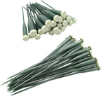 50 Pack Extendable Stem Water Tubes with Caps for Flowers, Extendable Vials for Floral Arrangements, Essential Florist Supplies (6 and 12 Inches)
