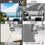 LOVE STORY Custom Size 8'x8'x11.3' Butter Cream Sun Shade Sail Right Triangle Sunhsade Fabric Awning Canopy for Patio Backyard Carport Pergola (Customized)