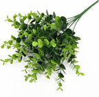 CATTREE Artificial Eucalyptus Shrubs Fake Plant, Faux Branches Stems Decoration Arrangements Greenery Leaf Bud for Home Farmhouse Wedding Bouquets Table Centerpieces Vases Flower Floral Décor 4 Pack