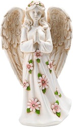 Angel Statue for Garden - 9.65 inches Guardian Solar Outdoor Statue, Praying Anel Statues Gardening Gifts Lawn Ornaments Figurines Outdoor Yard Decor for Mom, Grandma