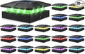 Peasur 4x4 Solar Post Cap Lights RGB Color Changing, 20 Pack Outdoor LED Fence Light Solar Powered Waterproof, Wood/Vinyl Posts Top Lights for Outside Deck Yard Garden Patio