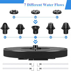 Solar Fountain, Floating Solar Powered Water Fountain Pump for Bird Bath, Garden, Pond, Pool, Outdoor Solar Founatin (2.5W)