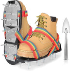 Lawn Aerator Shoes for Grass - Pre-Assembled Grass Aerator Shoes for Lawn - Soil Yard Aerator Tool for Aerating Patio Garden, Colorful, Medium Size