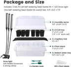 SOLIGT 72 Cell Self Watering Seed Starter Trays with Grow Light, 3 Seed Starter Kit with Humidity Domes, Full Spectrum Seedling Light with 8/12/18H Timer for Seed Starting, Seedling Growing