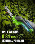 WORKPRO 3.6V Hedge Trimmer Cordless, 2-in-1 Electric Hedge Trimmer & Grass Cutter with 4.0Ah Removable Battery & Type-C Cable, Lightweight Bush Trimmer for Lawn & Garden