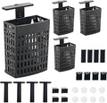 4pcs Upgraded Adjustable Aquarium Plant Holder，Fish Tank Plants Holder,Fish Tank Aquaponics Plant Cultivation and Aquarium Landscape Decoration with Hooks and Suction Cup (Black)
