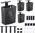 4pcs Upgraded Adjustable Aquarium Plant Holder，Fish Tank Plants Holder,Fish Tank Aquaponics Plant Cultivation and Aquarium Landscape Decoration with Hooks and Suction Cup (Black)