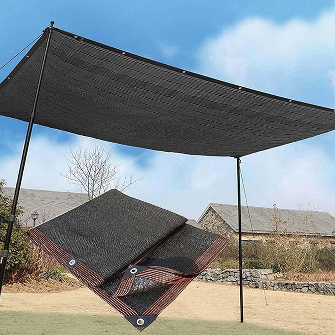Garden Shade Cloth for Plants Heat Protection Shade Net 90% Sunblock Shade Cloth, Shade Net for Pergola Privacy Net for Garden, Greenhouse, Patios, Privacy Netting,black-4x4m
