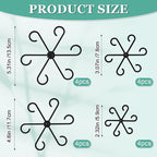 16pcs Plant Stem Support, Plant Support for Indoor Plants, 4 Sizes Climbing Houseplant Stem Holders, Reusable Plant Stabilizer