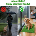 Artificial Turf Grass Outdoor: Grass Pad for Dogs Indoor Potty Training, Replacement Turf Rug for Patio Balcony Lawn Apartment Decoration, Easy to Clean with Drainage Holes(18x28 inch)