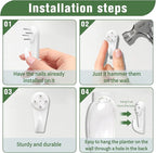 Wall Hanging Planter Propagation Station for Indoor Plants Glass Vase Air Plant Holder Gift for Women Girlfriend Plant Lover
