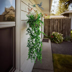 2 Pcs Faux Eucalyptus Vine Ivy Vine Artificial Hanging Plant Faux Plant Fake Potted Greenery for Wall Living Room Home Shelf Office Bathroom Outdoor Indoor Decor (Type 5)