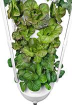 HX Aeroponic Tower | High Capacity Tower | Hydroponics Growing System Kit | Food Grade with 40 Net Pots (with LED Grow Lights)