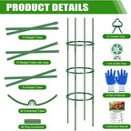Garden Trellis, New Widened 3 Pack Tomato Cage For Garden, Up To 57'' Heavy-Duty Plant Support Tomato Trellis, Adjustable Height Tomato Stakes,Climbing Vines Flowers Stands Cucumber Trellis Plant Cage