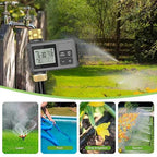120 Ft Drip Irrigation System with Smart Water Timer – Automatic Garden Watering Kit with Solid Brass Metal Connectors, 360° Adjustable Nozzles & Bendable Tubing for Garden, Greenhouse & Lawn