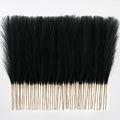 𝟱𝟬𝙥𝙘𝙨 Pampas Grass 𝟭𝟳in, Black Artificial Pampas Grass Faux Plants Floral Fluffy Feathers Vase Filler for Boho Home Wedding Party Decoration (𝗕𝗹𝗮𝗰𝗸)