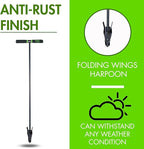 Yard Butler ICA-36 Compost Aerator - Lawn Care Tool for Aerating - Long-Handled - Power-Coated Steel Construction - Comfortable Cushioned Handles Garden Tool - Easy to Use
