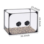 Watayo 35.5 x 23.5 x 23.5 Inch Mushroom Still Air Box- Pop up Mushroom Grow Tent Kit- Collapsible Mushroom Planting BagTent- Mushroom Growing Container for Horticulture Supplies