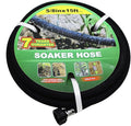 Taisia 5/8" Soaker Hose 15 ft Round Rubber Garden Water Hoses, Heavy Duty Drip Hose for Watering Irrigation, Water Seeper Soaker Hoses for Garden, Lawn and Plants