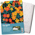 BloomingBulb Seed Mat - Easy to Plant and Grow Garden Seeds - Creates Fragrant, Vibrant Flower Garden – Customizable Flower Beds- Merry Marigold