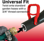 Chapin 4697: Industrial High Flow Firefighter Style Garden Hose Nozzle, Classic Fireman Style Grip Nozzle with Threaded Garden Hose Connection, Adjustable Twist Nozzle, Up to 250 PSI, Red/Black