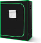 MELONFARM 4x2 Grow Tent, 48"x24"x60'' High Reflective 600D Diamond Mylar Canvas with Observation Window and Floor Tray for Hydroponic Indoor Plant Growing