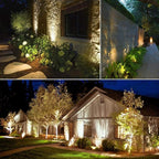 SUNTHIN Outdoor Landscape Lighting, 8 Pack LED Spot Lights Kit for Garden, Yard, House, Lawn, Tree, Flags, Fence Use, Warm White, IP65 Waterproof