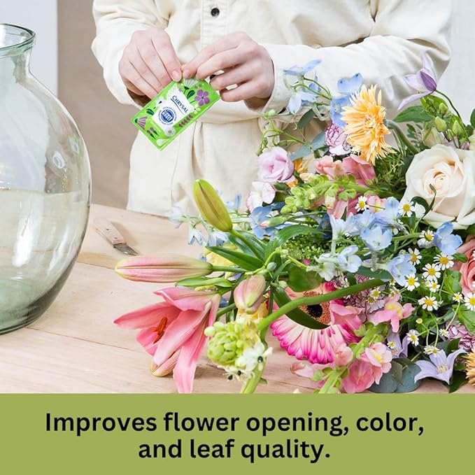 Chrysal Flower Boost – Clear Flower Food Packets for Flower Arrangements & Bouquets – Floral Supplies for Fresh Flowers – Fresh Flower Arrangements Supplies (5g - 200 Ct)