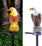 Eagle Figurine Garden Solar Stake Light Eagle Solar Lights Outdoor Decorative Bright Light Eagle Statue for Garden, Lawn, Patio, Yard Decoration（2pack）