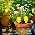 58 Pack Flying Insect Traps for Plants – Yellow Sticky Traps for Gnat, Fly & Flying Bug, Indoor Outdoor Flying Bug Catcher for Pots, Garden & Kitchen, Kid & Pet Safe, Non-Toxic (58 Pcs Ice Cream)