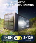 NEWMESSI Solar Pathway Lights for Outside,4 Pack Garden Light Outdoor Waterproof IP65, Bright Pathway Lights Powered Classic Square Design for Walkway/Driveway (Cool White)