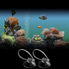 FEBSNOW Aquarium Suction Cups, Fish Tank Suction Cups Aquarium Suction Cup Clip Suction Hooks with 30 PCS Adjustable Cable Ties for Plants, Planter, Binding Moss Shrimp Nest (10)