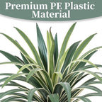 Artificial Agave Plant 19.68Inch UV Resistant Faux Agave Plant Outdoor Large Fake Plants Indoor Realistic Artificial Plants Without Pot for Outdoor Patio Garden Indoor Home Decor (2 Packs)