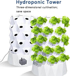 FLTRGO Hydroponic Garden Tower, Vertical Hydroponic Indoor Growing System,Hydroponic Tower Growing Sytem, Multi-Layer Grow Tower for Grow Herbs, Fruits, Vegetables,10floors