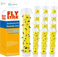 Qualirey 12 Pcs Fly Traps for Indoor Outdoor Hanging Fruit Fly Stick Trap Sticky Mosquito for Home Insect 10 x 2.5 Inches (Novel-2,Yellow and Black)