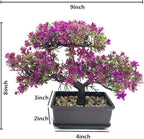 Artificial Bonsai Tree-Fake Plant in Pot Artificial Plants,Faux Bonsai Japanese Pine Bonsai Artificial Plants for Home Decor Indoor,Office/Windowsill/Yard,Desktop Display, Zen Garden Décor