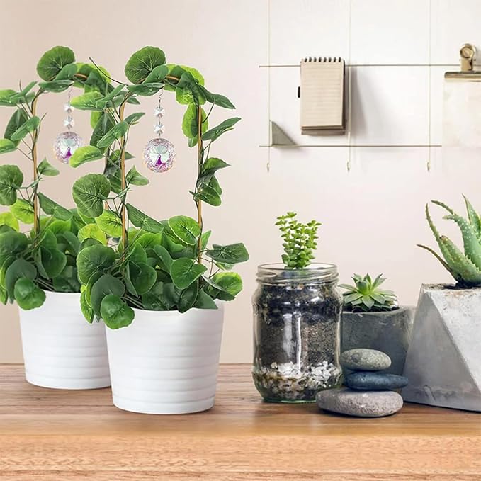 Weatherproof Climbing Plant with Solar Prisms & Sun Catchers for Outdoor/Indoor Gardens Climbing Plant Frame