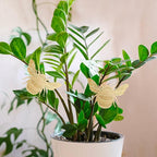 Rainteam Plant Animal Decor Brass Plant Charms for Live Plants Cute Animal Plant Hanger Ornaments for Pots Garden Plant Decorations Plant Accessories Gift for Plant Lovers(2 Bee)