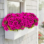 lovemoon 16 Pcs Artificial Geranium Plant Realistic Silk Flowers for Outside UV Resistant Faux Geraniums Flowers for Indoor Outdoor Home Garden Office Decoration (16, Rose Red)