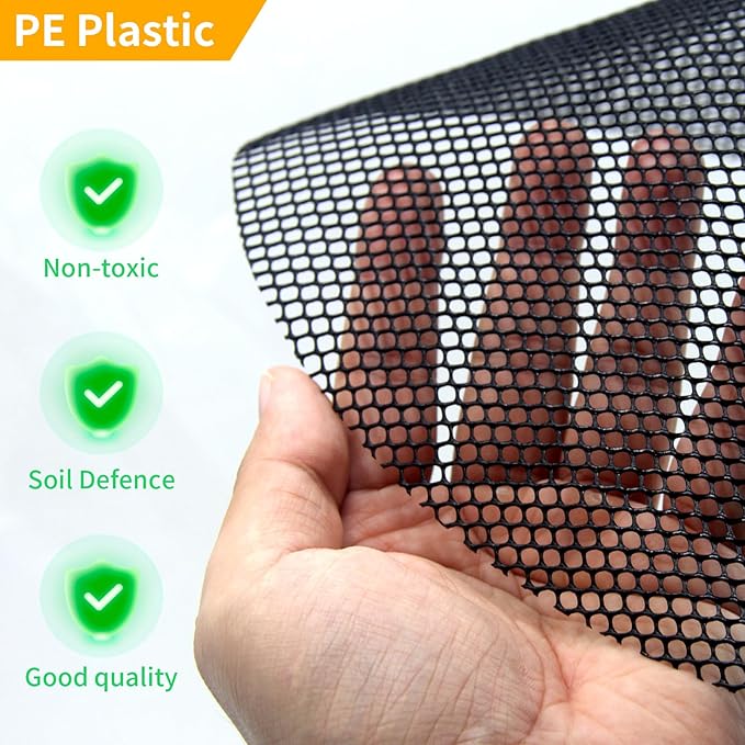 4 Pcs 15.7 Inch Plant Pot Grids-Pot Soil Cover from Cats, Indoor Plant Protector from Animals, Cuttable Flower Pots Cover to Keep Dogs Out