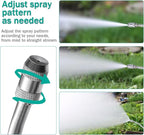 44 Inches All Metal Replacement Sprayer Wand,1/4" & 3/8" Brass Barb Sprayer Wand Replacement, Stainless Steel Sprayer Wand with Shut off Valve & 2 Hose Clamps (44 Inches Sprayer Wand)