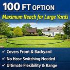 Fevone Kink-Free Water Garden Hose 100ft, Flexible Water Hose, Drinking Water Safe Hose, 5/8 Inner Diameter Hose, 3/4 Aluminum Fittings