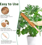 Moss Pole, 4 Pack 17Inch Monstera Plant Support for Climbing Plants Accessories Indoor -Stackable Moss Poles Plant Support Stakes -Coir Plant Pole Sticks for Potted Plants -Pothos, Tall Plant Trellis