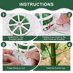 Green Twist Ties, 262 Feet (80m) Sturdy Plant Ties with Cutter, Rustproof & Flexible Gardening Ties for Tomatoes, Vines & Flowers, Twist Tie Use for Indoor/Outdoor Home & Office