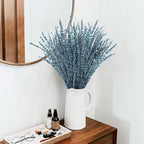 Uieke Dried Lavender Flowers, 16" Preserved Dried Lavender Bundles Blue Flowers Stems Bouquet for Shower Weeding Home Fragrance Vase Crafts Decor, 100g(3.52oz)